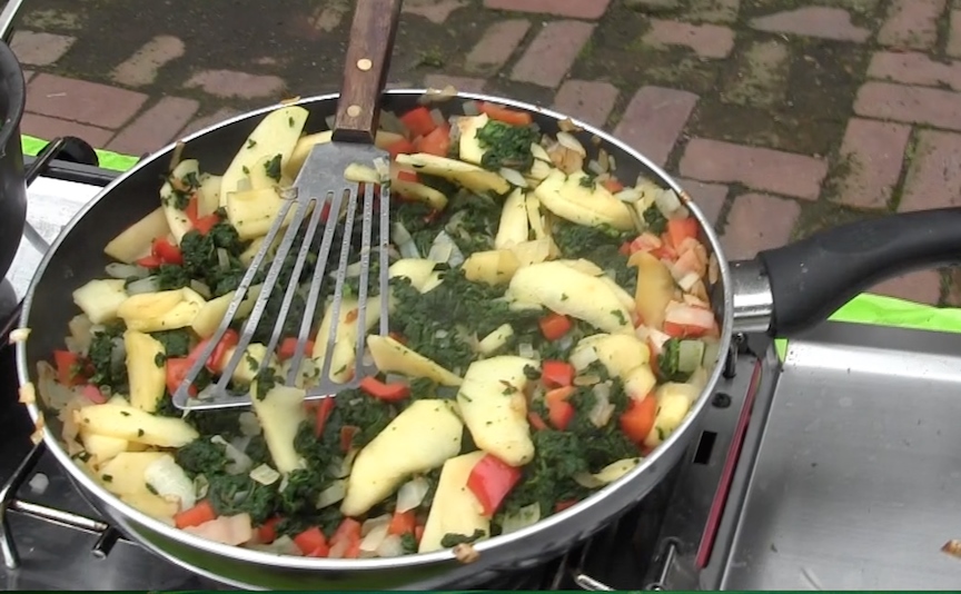 sauteed nettles with apples
